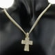 thumbnail image 1 of Señoras Mujer Cristal Dimante Cruz Crucifijo Colgante Collar Cadena Religiosa Oro Hugo Cruz crucifijo collar, 1 of 10