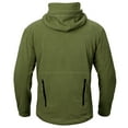 thumbnail image 2 of MANSDOUR Men's Warm Military Tactical Sport Fleece Hoodie Jacket Full-zip Outdoor Hiking Work Coat Army Green-L, 2 of 6