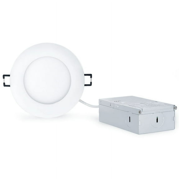 TORCHSTAR 12Pack 4 Inch Classic White Recessed Light Trim, Metal Can ...