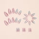 thumbnail image 3 of 24pcs Almond Press Nails Medium Stiletto False Nails with Glazed Cat Eye Design Acrylic Artificial Nails Multicolor Gradient Gel Nails Glossy Stick On, 3 of 4
