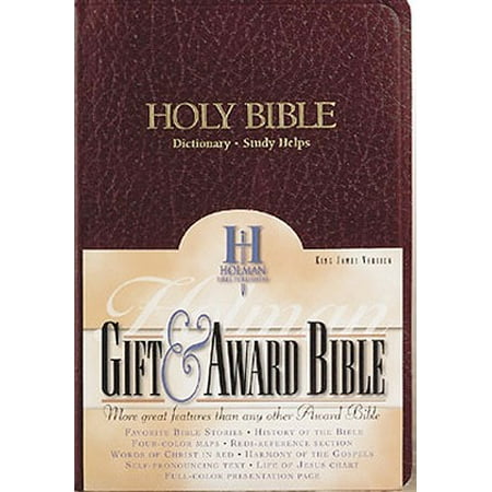 KJV Gift & Award Bible, Burgundy Imitation Leather