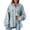 Light blue, variant on Denim Jacket for Women Clearance Women's Lapel Large Pocket Puffed Sleeve Wash Solid Color Medium Length Denim Jacket Going Out Tops for Women 2023 Trendy Orange Xxl