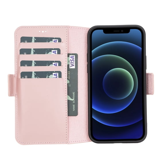 iPhone 12 Pro Max Folio Handcrafted Full Grain Leather Wallet Case