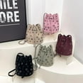 thumbnail image 7 of Women's Bucket Bag, Rivet Purse Mini Leather Hobo Bag Y2K Popular Rivet Crossbody Bag Bucket Handbag, 7 of 7