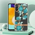 thumbnail image 5 of Feishell Case for Samsung Galaxy S24 Plus 6.7 inch,Fashion Flower Pattern Flexible Silicone Shockproof Cover for Women Girls Slim Transparent Phone Case Support Wireless Charging,A, 5 of 10