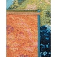 thumbnail image 4 of Unique Loom Outdoor Modern Collection Area Rug - Earth (7' 10" Square Blue/Green), 4 of 8