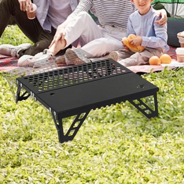 Mesa de camping plegable, mesa de picnic, de cocina, multifuncional, compacta, mini de playa para reuniones familiares, senderismo y patio.