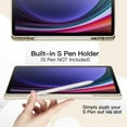 thumbnail image 3 of JETech Case for Samsung Galaxy Tab S9 11 Inch with S Pen Holder, Soft TPU Tri-Fold Stand Protective Tablet Cover, Support S Pen Charging, Auto Wake/Sleep (Beige), 3 of 6