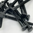 thumbnail image 5 of ¼” x 3” - Rustic Square Head Lag Wood Screws – Decorative Antique Black Square Drive Lag Bolts – Black Oxide Coating - ¼ in x 3 in - for Hinges, Cabinets & Doors (100, Screws), 5 of 8