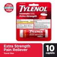 thumbnail image 2 of Tylenol Extra Strength 500mg Acetaminophen Caplets, Travel Size, 10 Count, 2 of 11