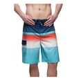 thumbnail image 5 of Rokka&Rolla Men's 9" NO Mesh Liner Board Shorts Elastic Waist Quick Dry Swim Trunks, up to Size 2XL, 5 of 10