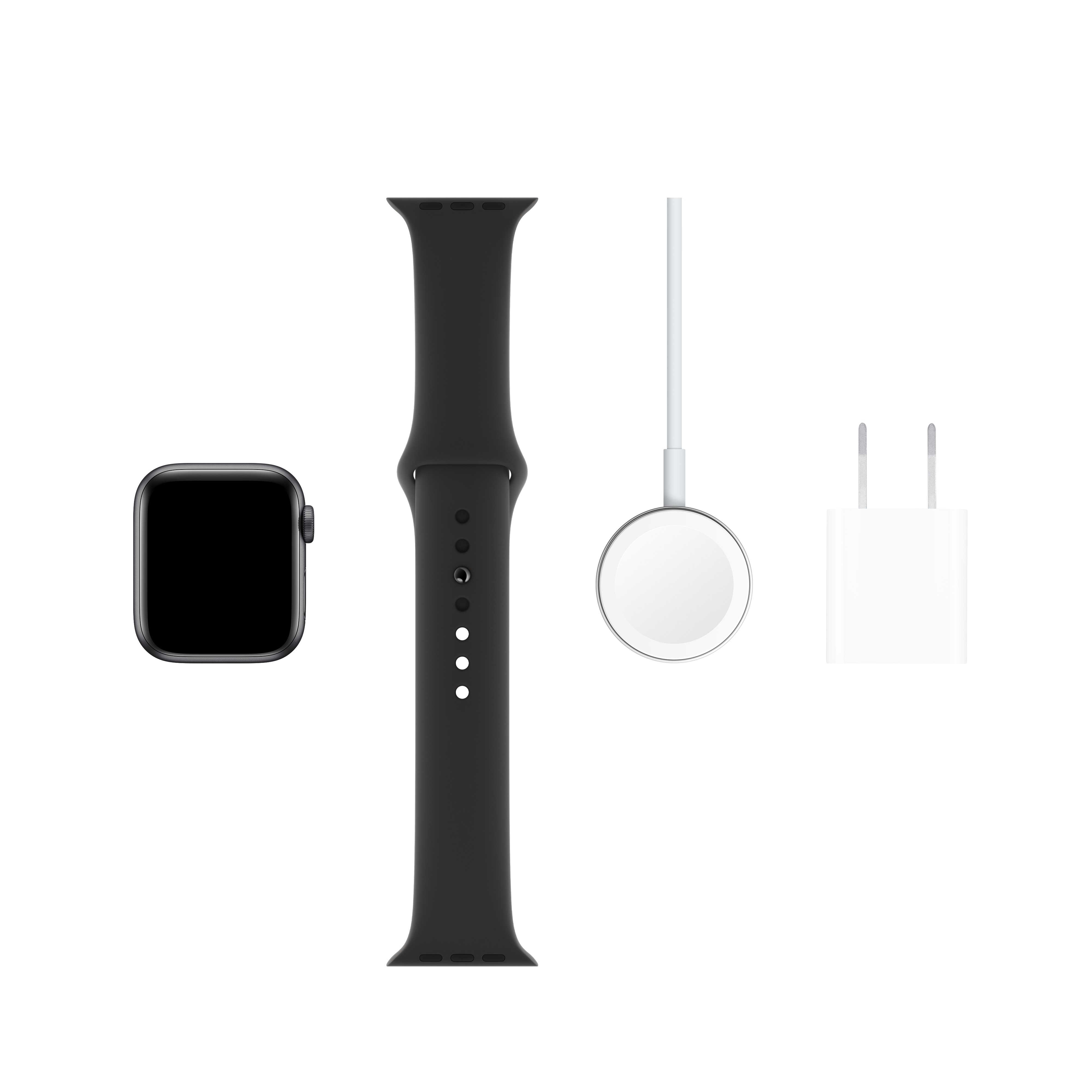 Apple Watch Series 5 GPS + Cellular, 40mm Space Gray Aluminum Case with Black Sport Band - S/M & M/L - image 3 of 6