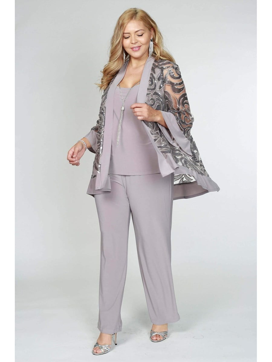 r & m richards plus size pant suits