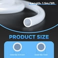 thumbnail image 2 of Uxcell Silicone Tubing,1/2" ID x 5/8" OD Pure Silicon Tube-25 ft Length/Clear, 2 of 6