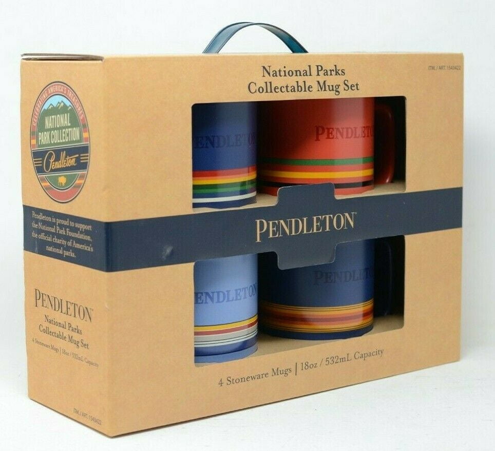 Pendleton National Parks Collectible Mugs, 4-pack