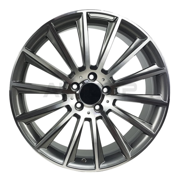Rlfearl Rear 20x9.5 Multispoke Wheel Black for Mercedes Benz S500 S550 1PC