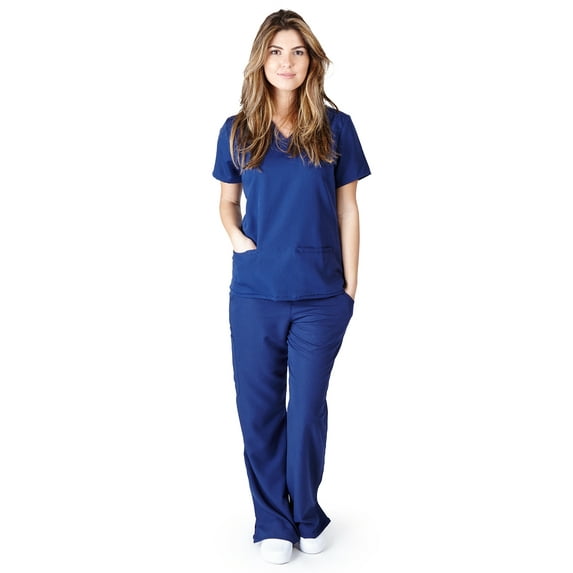 Ultra Soft Stretch Junior Mock Wrap Medical Scrub set 8119 9120