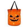 Bolsas grandes de dulces de Halloween con luz LED para regalos de fiesta (sonriente)