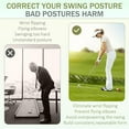 thumbnail image 3 of Golf Wrist Swing Trainer Set,Golf Alignment Sticks,Easy Correct Training Swing Gesture Alignment Practice Tool for Golfs Beginners, 3 of 8