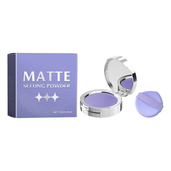 Alvantor Setting Powder, Matte Poreless Finishing Powder Makeup, Concealer Oil Control Pressed Powder, 0.35oz