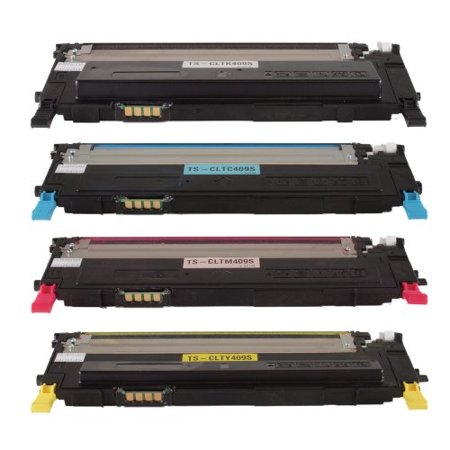Premium Compatible Toner Cartridge Replacement for Samsung CLT-K409S / CLT-C409S / CLT-M409S / CLT-Y409S cartridges - 4-pack