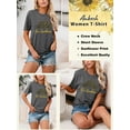 thumbnail image 5 of Anbech Sunflower Shirts for Women Graphic Tee Ladies Patriotic Tee Shirt Christian Top Short Sleeve, 5 of 8