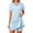 Blue, variant on Wdgfv Women's Versatile Tennis Dress with Built-In Shorts and Convertible V-Neck for Athletic Sports and Outdoor Activities