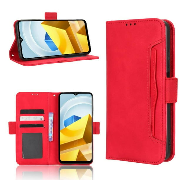 Funda Tipo Billetera GANGXUN para Xiaomi Poco M5 – Tapa Flip con Tarjetero