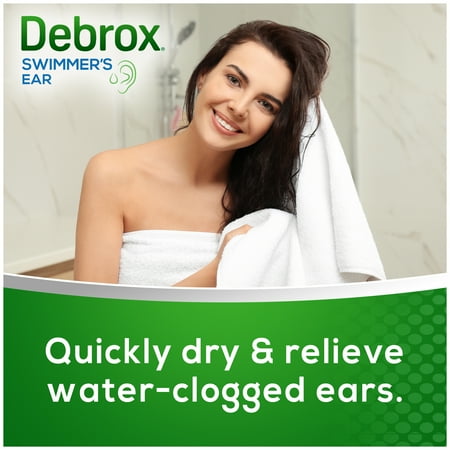 (2 pack) (2 pack) Debrox Swimmer's Ear Relief Ear Drying Drops, 1.0 FL OZ