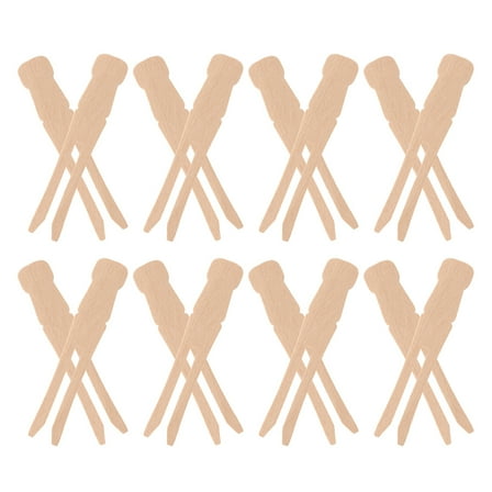 FUEENIRVA Light Brown Wood Clothespins 50Pcs For Outdoor Clothesline Craft Decoration