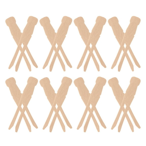 FUEENIRVA Light Brown Wood Clothespins 50Pcs For Outdoor Clothesline Craft Decoration