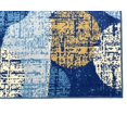 thumbnail image 4 of Navy Blue Beige Ivory Polka Dot Geometric Circles Modern Contemporary Area Rug, 4 of 7