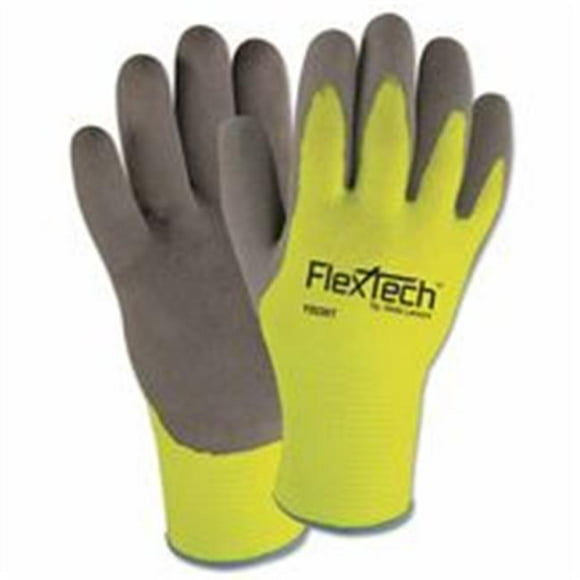 Wells Lamont 815-Y9239TXL Knit Thermal Gloves With Nitrile Palm&#44; Extra Large&#44; Green & Gray