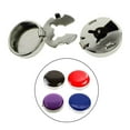 thumbnail image 1 of maskred Classy Round Men Cufflinks Cuff Button Covers Business Suit 2 Pieces Men Gift Silver 15mm Diameter 1Set, 1 of 6