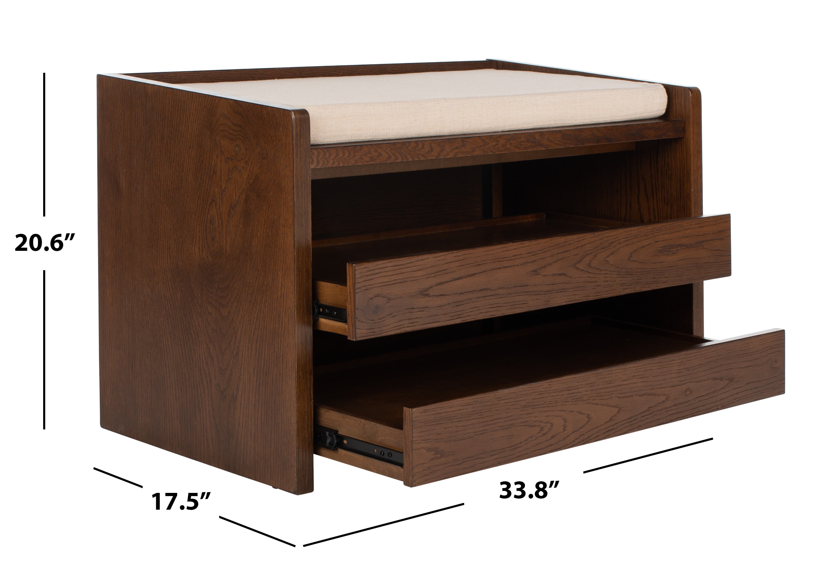 Safavieh percy shoe storage bench online