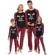 thumbnail image 2 of VENTELAN Conjunto de pijamas navideños a juego para la familia, ropa de dormir navideña de Papá Noel, conjunto de pijama navideño para parejas y niños, 2 of 3
