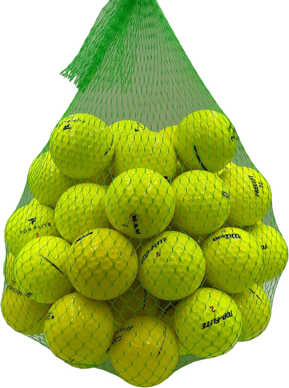 Golf Ball Planet - 50 Pack Recycled Golf Balls Yellow Mix (4A/Near Mint)