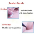 thumbnail image 2 of Ear Piercing Gun Kit, 4 Pack Disposable Self Ears Peircing Gun Kits with Aid Pierce Kit Tool Including 9 Pairs of Beautiful Earrings, 2 of 5
