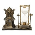 thumbnail image 1 of Adornos de reloj de arena con temporizador de arena, escultura de centro de mesa, estatua creativa Dorado, 1 of 7