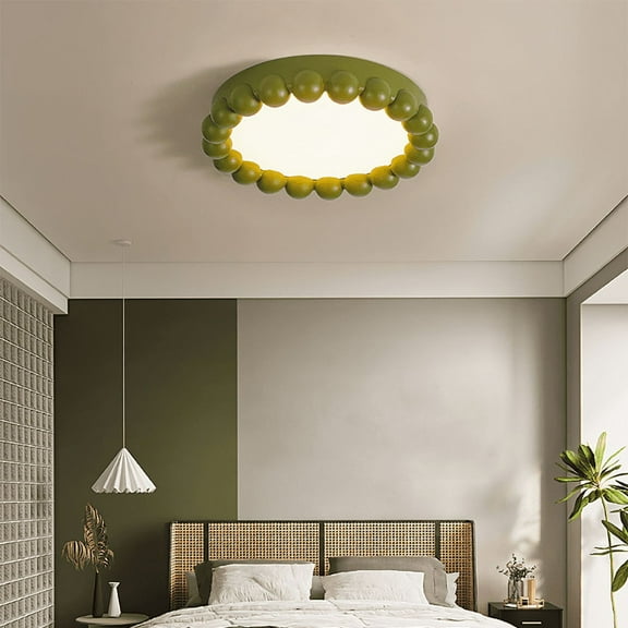 Arturesthome Minimalist Resin Beads Shape Flush Mount Ceiling Light