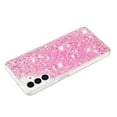 thumbnail image 4 of Bling Glitter Case for Samsung Galaxy S24 for Women Girls, Pretty Star Flash Twinkle Stardust Relief Pattern, Sparkling Powder Decoration, Heavy Duty Shockproof Protection Cover,Pink, 4 of 6