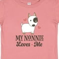 thumbnail image 4 of Inktastic Nonnie Loves Me Grandchild Dog Boys or Girls Baby T-Shirt, 4 of 5