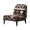 Southwestern Style Horse Silhouette & Geometric Pattern, variant on HELLHERO Dustproof Armless Slipcovers for Dining Room, Comfortable Armless Accent Chair Soft Cover, Lemon Print