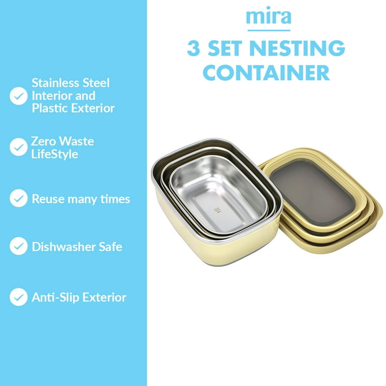 MIRA Stainless Steel Lunch Box and Snack Box Container Set Review