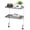 2-tier 12.5 Inches Grey, variant on Clamp On Desk Shelf 2-Tier, 12.5 inche Wood Shelving Unit for Office Desk/Gaming Accessories, Tabletop Book Storage Rack, Shelf for Top & Under of Desk, Brown