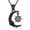 Black, variant on Moon & Sun Urn Necklaces For Ashes Sterling Silver Celtic Knot Cremation Jewelry For Ashes Memory Jewelry For Women Men