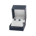 thumbnail image 3 of 14K Gold Screw Back 7.0-7.5mm Black Akoya Cultured Pearl Stud Earrings - AA+ Quality, 3 of 7