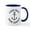 White/Navy Inside, variant on CafePress - Summer Cape May New Jersey Mugs - 11 oz Ceramic Mug - Novelty Coffee Tea Cup