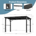 thumbnail image 2 of Grill Gazebo 6'x12' with Side Shelf, Hardtop Grill Canopy with Bottle Opener & Hooks, Sturdy Rustproof Frame for Backyard Garden Patio, Black, 2 of 9