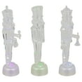 thumbnail image 3 of Northlight LED Lighted Icy Crystal Nutcracker Christmas Figures - 7.5" - Multicolor Lights -Set of 3, 3 of 5